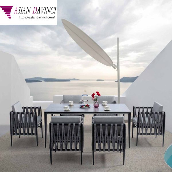 Luxury Outdoor Dining Table and Chair Furniture – Stylish and Durable for Any Outdoor Space