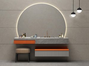 Simple and Generous Bathroom Cabinet - Elegant and Practical Storage Solution