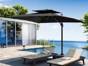 Francios Rectangular Cantilever Umbrella – The Ultimate Shade Solution for Five-Star Luxury Hotel Guest Rooms