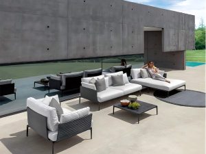 Model 2483# Armrest Sofa Set – Two-Seater + One-Seater + Table for Modern Living Spaces