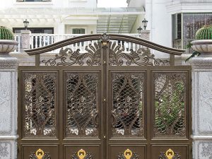 Rural Courtyard Aluminum Art Villa Gates – Elegance and Security for Your Home