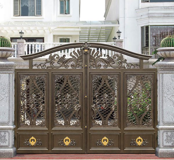 Rural Courtyard Aluminum Art Villa Gates – Elegance and Security for Your Home