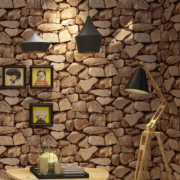 3D Simulation Brick-Pattern Wallpaper