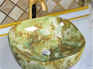Transfer Color Art Pot Wash Basin – Artistic Elegance & Durability
