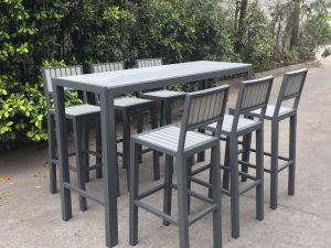 Stool and Tall Table Combination - Stylish and Functional High Seating Set