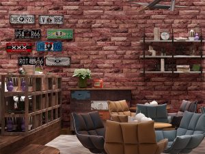 خلفية ثلاثية الأبعاد من الطوب القديم