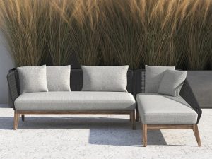 أريكة خارجية نورديك – راحة عصرية وتصميم بسيط للمساحات الخارجية