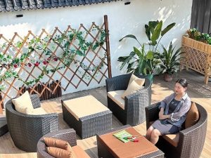 Folding Lying Bed with Tengto Facing – Perfect for Outdoor Relaxation