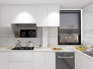 خزانة مطبخ حديثة وبسيطة – تصميم أنيق لمنزل معاصر