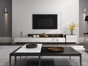 طاولة قهوة مستطيلة من روك بورد – تصميم عصري أنيق