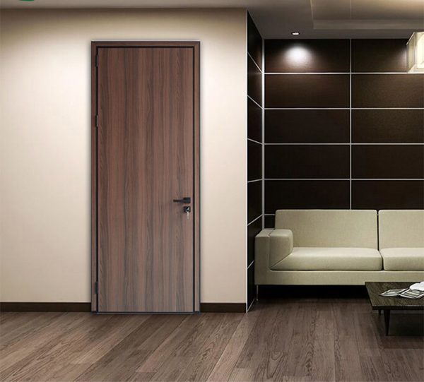 Modern Minimalist Light and Narrow Edge Aluminum Wooden Door – Stylish and Durable