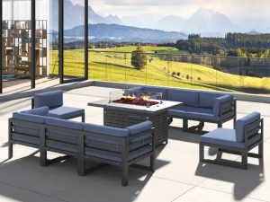 Aluminum Alloy Outdoor Courtyard Sofa – Luxury and Durability for Outdoor Living