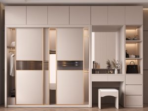 European Simplicity Sliding Door Wardrobe – Modern and Elegant