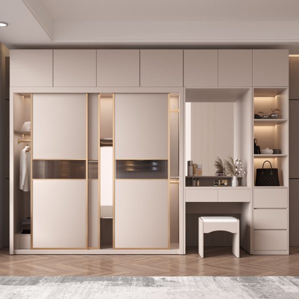 European Simplicity Sliding Door Wardrobe – Modern and Elegant