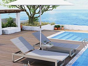 سرير الاستلقاء الخارجي – الراحة والأناقة الفاخرة