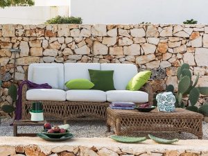 Outdoor rattan sofa
