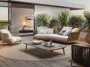 Nordic Outdoor Courtyard Sofa – Minimalist Design for Stylish Comfort