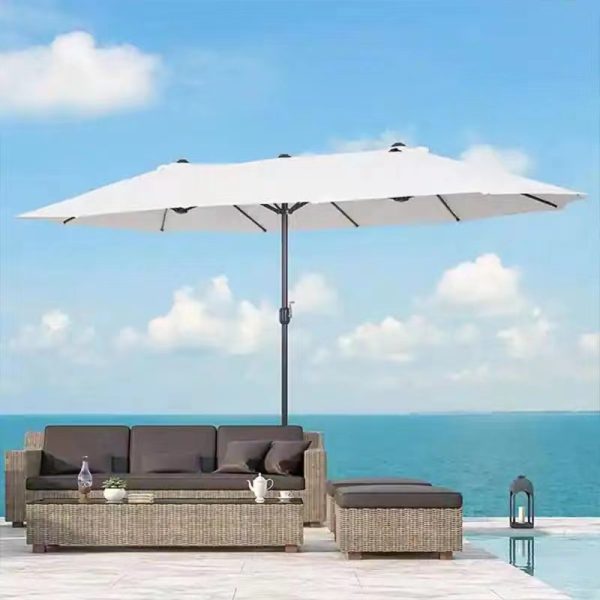 Courtyard Terrace Sun Umbrella – Luxury Shade for Five-Star Comfort