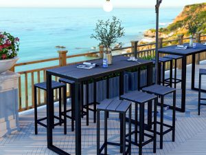 Tall Bar Coffee Table - Elegant and Functional High Table for Bars and Cafes