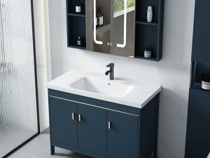 Modern Light Luxury Washbasin Cabinet - Elegant and Functional Bathroom Solution