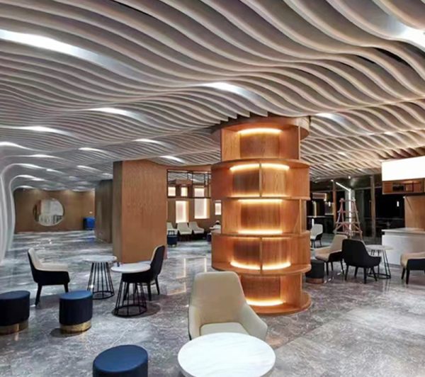 Customized Curved Ceiling Aluminum Panels