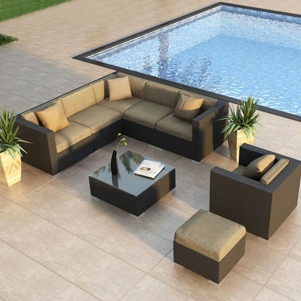 Outdoor Iron Aluminum Alloy Open Sky Sofa – Luxury and Durability for Your Outdoor Spaces