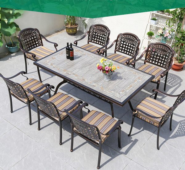 Crystal aluminum outdoor furniture