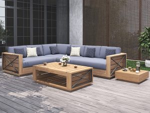 Outdoor Teak Sofa – Luxury and Durability for Elegant Outdoor Living