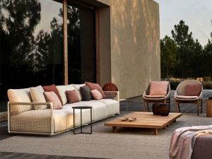 Nordic Creative Outdoor Sofa – Elegant Design for Outdoor Living