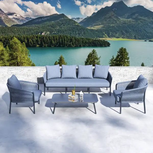 Aluminum Alloy Outdoor Rattan Sofa – Luxury and Durability for Outdoor Spaces