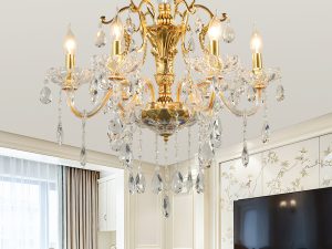 European-Style Living Room Chandeliers – Elegant Lighting for Five-Star Luxury Hotels