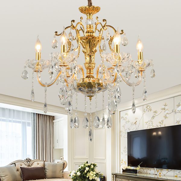 European-Style Living Room Chandeliers – Elegant Lighting for Five-Star Luxury Hotels