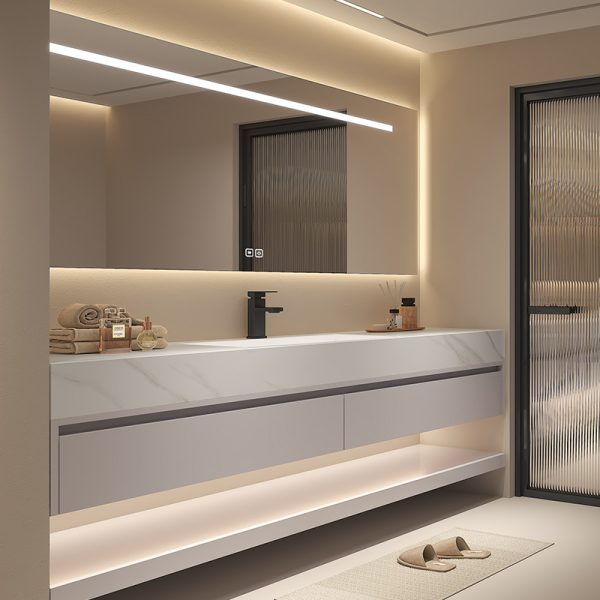 High-End Rock Plate Smart Bathroom Cabinet - Luxury and Innovation Combined