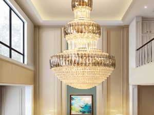 Light Luxury Duplex Building Living Room – Elegance Meets Modern Comfort