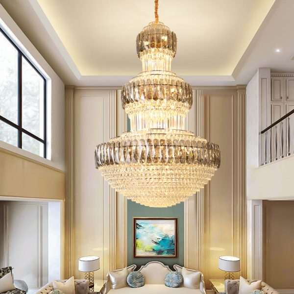 Light Luxury Duplex Building Living Room – Elegance Meets Modern Comfort