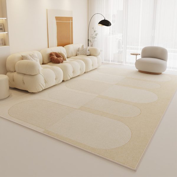 Creamy Style Living Room Carpet - Luxurious Softness and Elegant Design