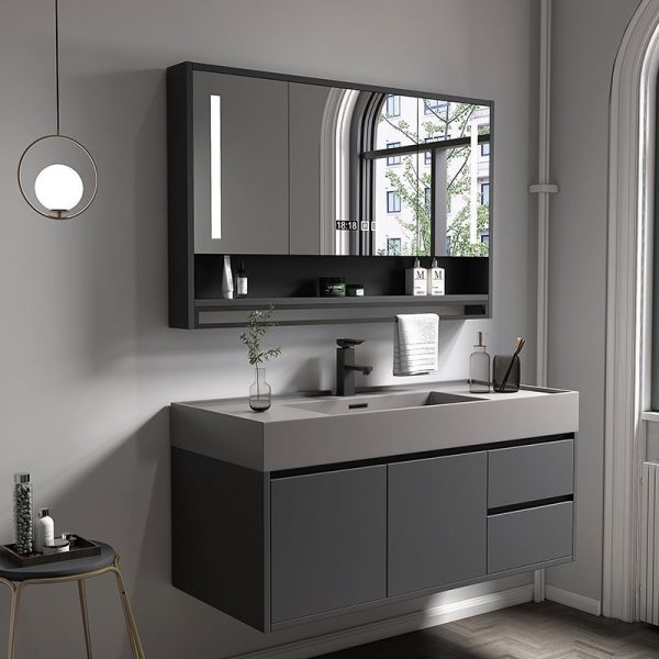 Wash Basin Mirror Cabinet Suit - Complete and Elegant Bathroom Solution