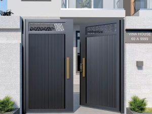 Villa Aluminum Art Door – Elegance and Security for Luxurious Entrances