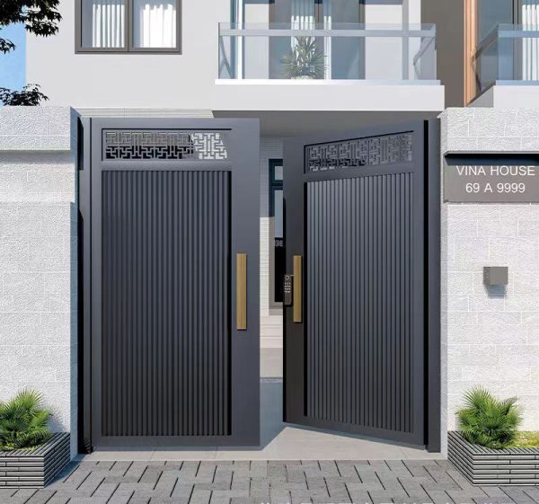 Villa Aluminum Art Door – Elegance and Security for Luxurious Entrances