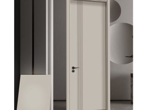 Solid Wood Door with Carbon Crystal Finish – Elegance and Durability for Indoor Spaces