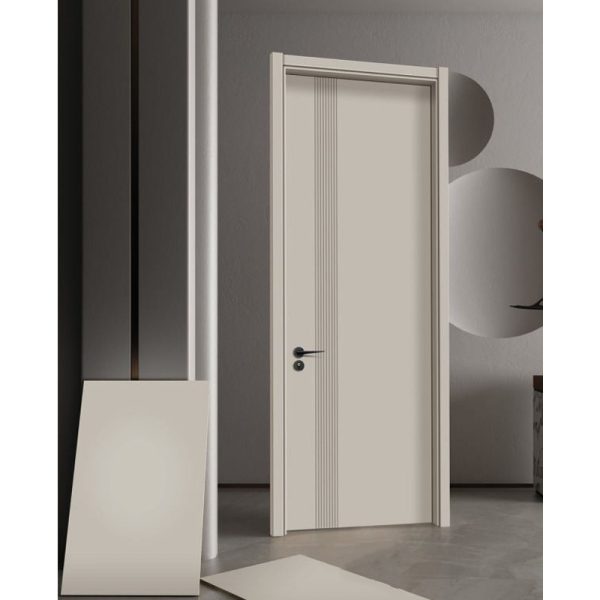 Solid Wood Door with Carbon Crystal Finish – Elegance and Durability for Indoor Spaces