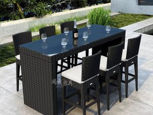 Outdoor Rattan Table and Chair - Elegant and Durable Patio Furniture