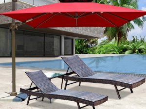 سرير فاخر لحمام السباحة الخارجي – أنيق ومريح