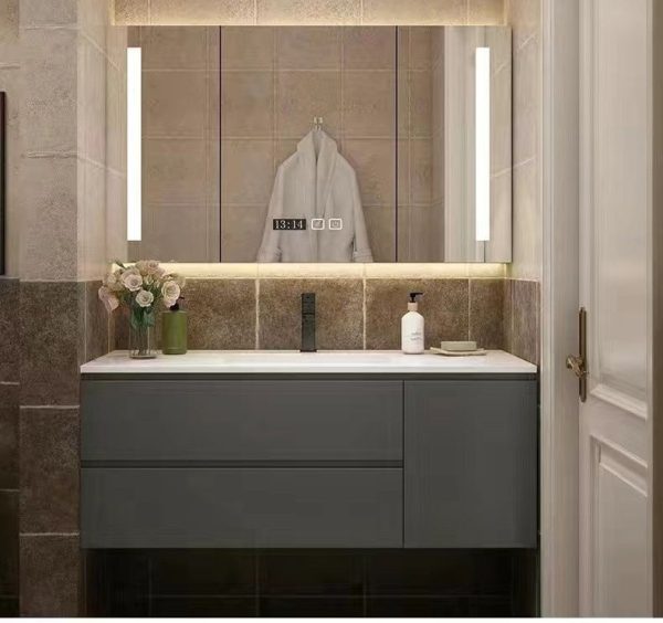 Ceramic Smart Bathroom Cabinet - Innovative and Elegant Storage Solution