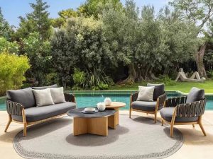 Nordic Outdoor Sofa – Scandinavian Elegance Meets Outdoor Comfort