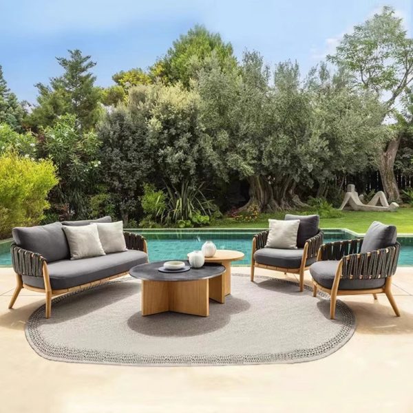 Nordic Outdoor Sofa – Scandinavian Elegance Meets Outdoor Comfort