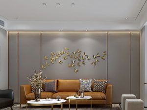 لوحة زخرفية من الخيزران المطلي وألياف الخشب – قابلة للتخصيص وصديقة للبيئة