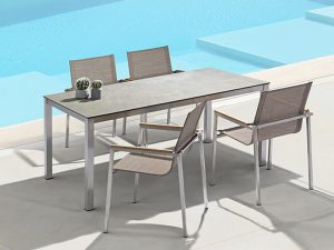 Luxury Outdoor Courtyard Furniture – Elegant Tables and Chairs for Outdoor Living