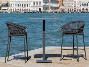 Balcony Leisure Villa Bar Chair - Elegant and Comfortable Tall Stool