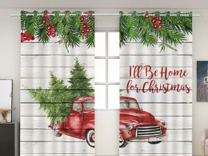 ستارة حريرية سوداء بطباعة رقمية ثلاثية الأبعاد من Nordic Wind – أناقة عصرية